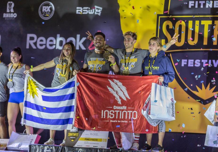 Primeros en Equipos, Categoría intermedia. Tom, Gabi, Juli y Maca brillaron en el SouthFit 2018