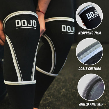 Rodilleras Dojo para Crossfit cross training gimnasio box neopreno 7mm