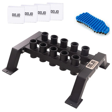 rack de piso para barras de crossfit y levantamiento