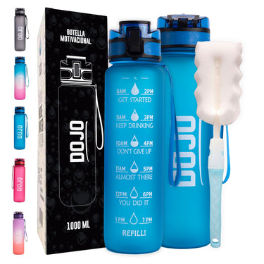 Botella motivacional dojo azul de 1lt 1 litro uruguay agua comprar online
