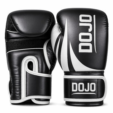 guante boxeo negro blanco color dojo uruguay