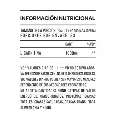 L-carnitina Líquida 1000mg Star Nutrition