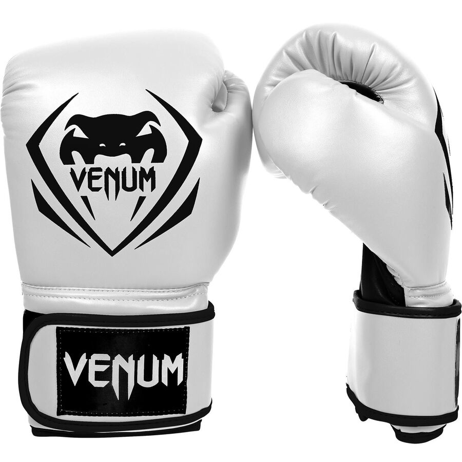 Guantes Boxeo Venum Contender - Blanco/Negro –