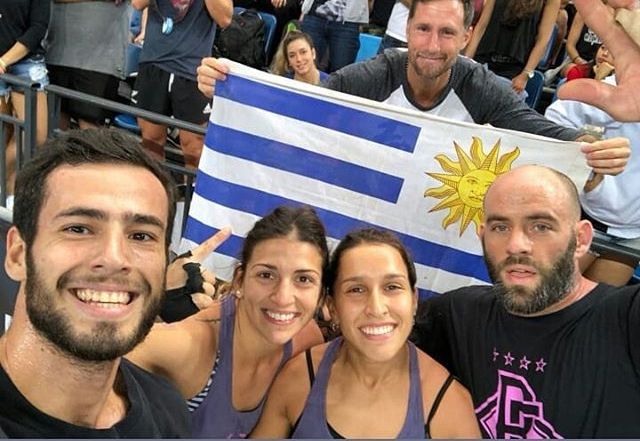 Santi, Rolo, Vico y Vale, el primer equipo Uruguayo en los regionales de Crossfit!
