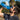 Botella de agua azul motivacional exterior
