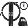 Cuerda De Saltar dojo elite negra metal aluminio rápida saltos dobles