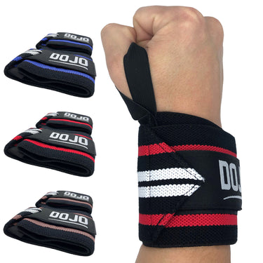 muñequeras colores dojo rosa azul rojo