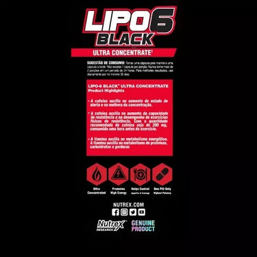 Lipo 6 Black Quemador