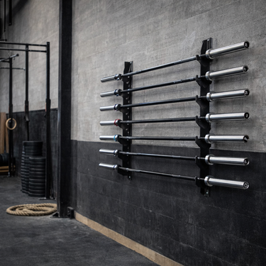 rack soporte de barras olimpicas pared gym gimnasio dojo