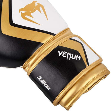 guantes boxeo venum contender 2 dorado blanco