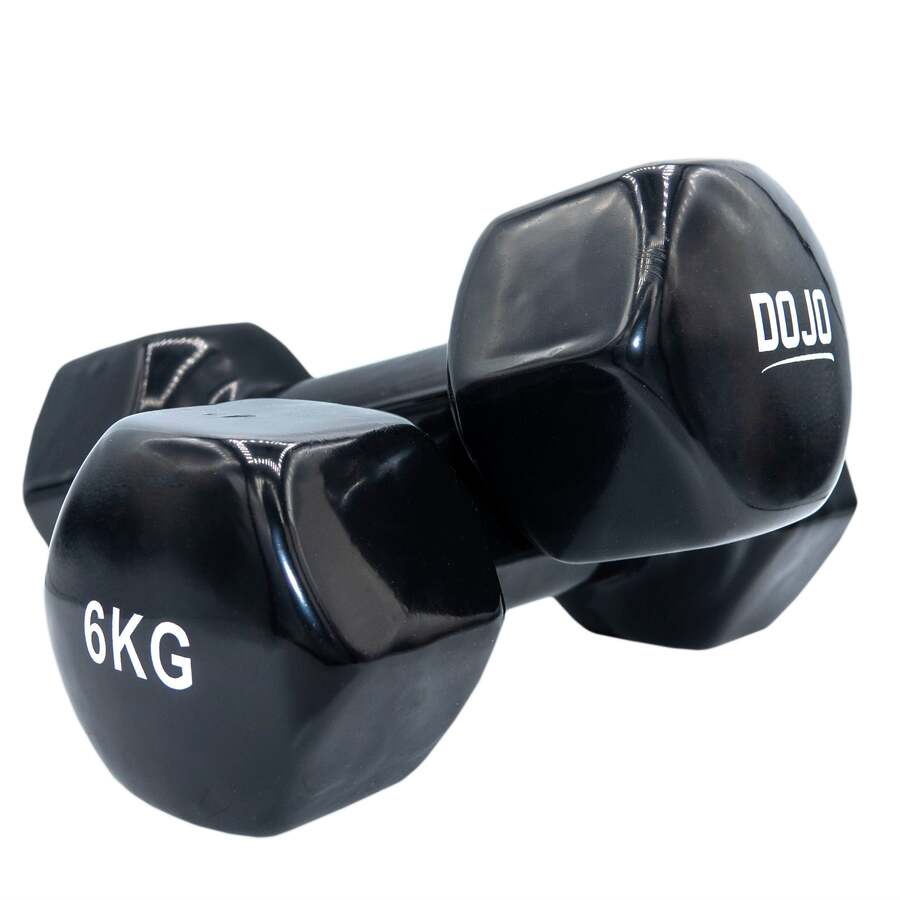 POWRX - Mancuernas Vinilo 14 kg Set (2 x 7 kg) + PDF Workout (BLU Oscuro) :  : Deportes y aire libre